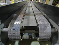 An Alliance Industrial Dual Drag Chain Accumulation Conveyor